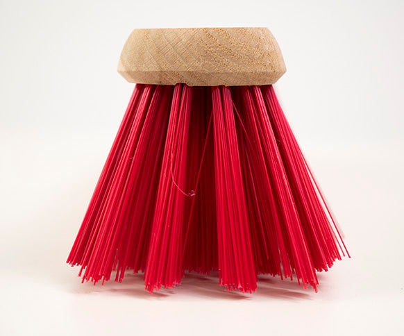 Traditional Wooden Platform Broom With Handle - Medium Stiff